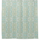 水のターコイズ シャワーカーテン (正面)