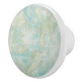 水のティール(緑がかった色)の輝き セラミックノブ (右)