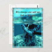 水のテストカスタマイズ可能はがき ポストカード (正面/裏面)