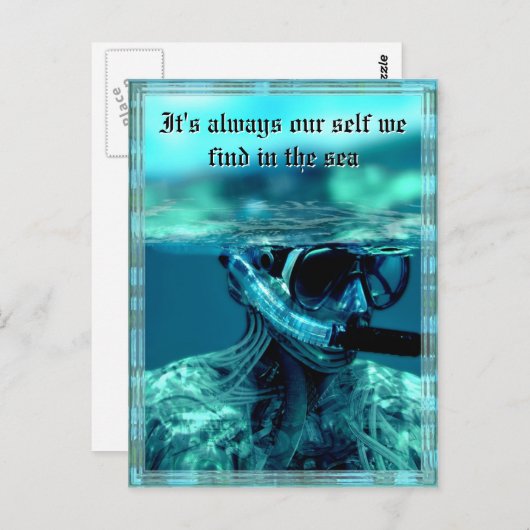 水のテストカスタマイズ可能はがき ポストカード (正面/裏面)