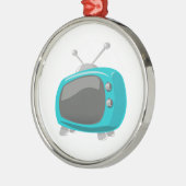 水のテレビ メタルオーナメント (左)