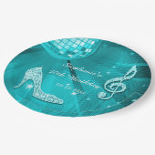 水のディスコの球およびかかとの第50誕生日 ペーパープレート (アングル)