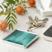 水のデジタルX線の芸術Keychain キーホルダー (側面)