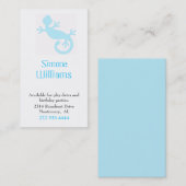 水のトカゲの子供のテレホンカード コーリングカード (正面/裏面)