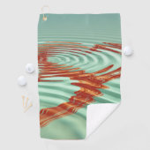 水のハート日付ラブゴルフデスティニーの運命 ゴルフタオル (インサイチュ)