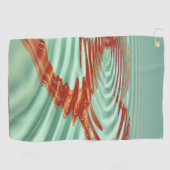 水のハート日付ラブゴルフデスティニーの運命 ゴルフタオル (横)