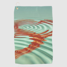 水のハート日付ラブゴルフデスティニーの運命 ゴルフタオル