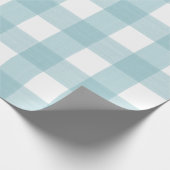 水のバッファローの格子縞 ラッピングペーパー (角)