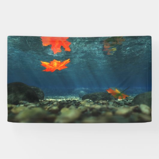 水のバナーの炎 横断幕 (横)