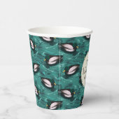 水のパターンで泳ぐマガード 紙コップ (右)