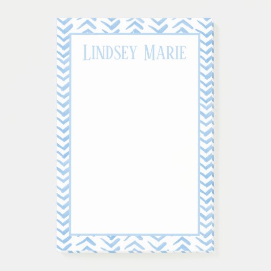 水のパーソナライズされた色に関する注意 ポストイット (正面)