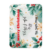 水のパーソナライズされた色の心地よいと喜びのタイディング マグネット (縦)