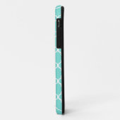 水のパーソナライズなモロッコのタイルの格子 Case-Mate iPhoneケース (裏面/左)