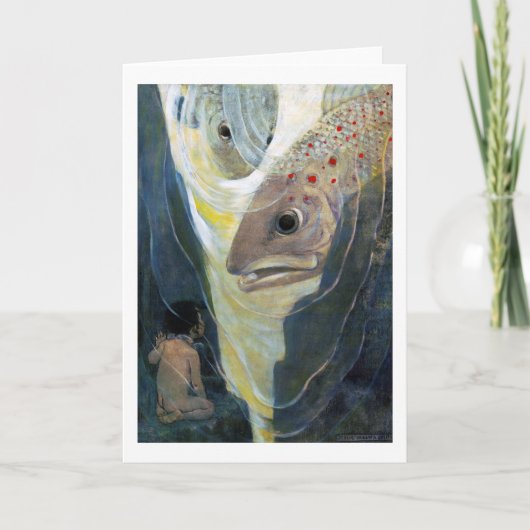 水のベビーと魚,ジェシー・ウィルコック・スミス カード (正面)