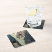 水のベビーと魚,ジェシー・ウィルコック・スミス スクエアペーパーコースター (インサイチュ)