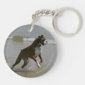 水のボクサー犬 キーホルダー (裏面)