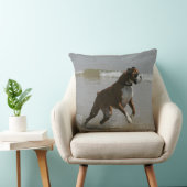 水のボクサー犬 クッション (椅子)