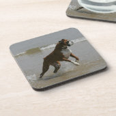 水のボクサー犬 コースター (左側)