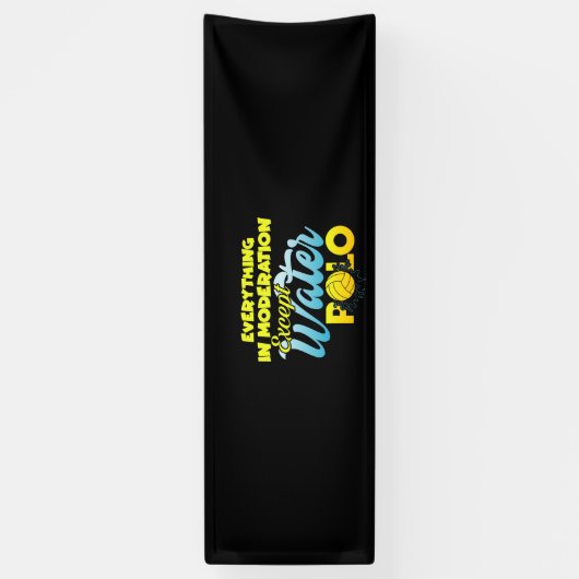 水のポロを除くすべてが穏やかに 横断幕 (縦)