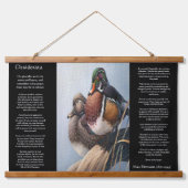 水のマラルダックDESIDERATA 吊り下げ型タペストリー (正面)