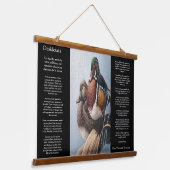 水のマラルダックDESIDERATA 吊り下げ型タペストリー (傾斜あり)