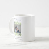 水のモダン色2写真夫の父の日 コーヒーマグカップ (正面左)