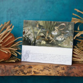 水のユリと水の妖精、イラストレーション フォトプラーク (側面)