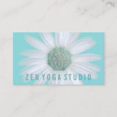 水のヨガのインストラクターのBoho |のデイジーの金ゴールドの曼荼羅 名刺 (正面)