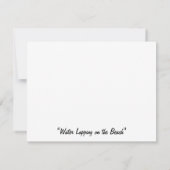 水のラッピングビーチ抽象芸術写真 (裏面)