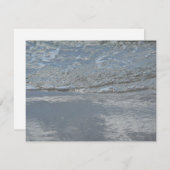 水のラッピングビーチ抽象芸術写真 (正面/裏面)