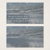 水のラッピングビーチ抽象芸術写真 (正面&裏面)