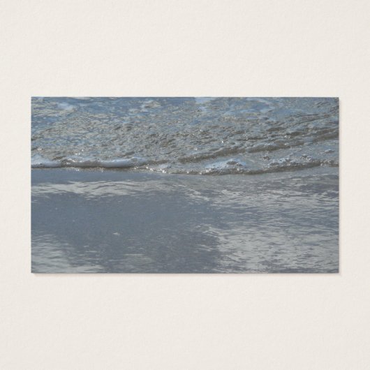 水のラッピングビーチ抽象芸術写真 (裏面)