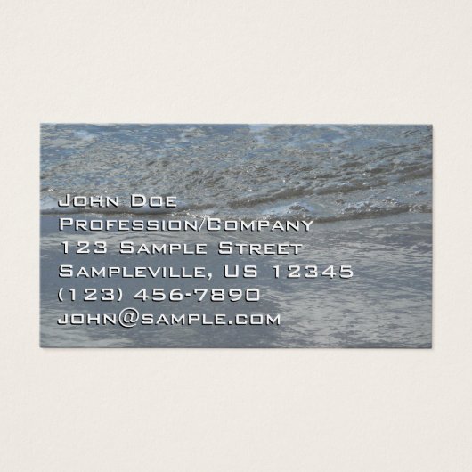 水のラッピングビーチ抽象芸術写真 (正面)