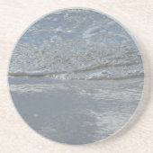 水のラッピングビーチ抽象芸術写真 コースター (正面)