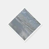 水のラッピングビーチ抽象芸術写真 スタンダードカクテルナプキン (角)