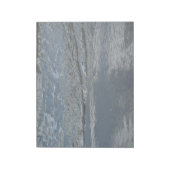 水のラッピングビーチ抽象芸術写真 ノートパッド (回転)