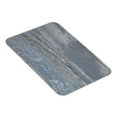 水のラッピングビーチ抽象芸術写真 マグネット (右側)