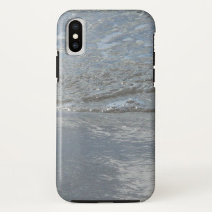 水のラッピングビーチ抽象芸術写真 iPhone X ケース