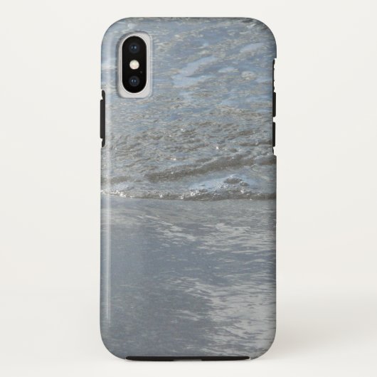 水のラッピングビーチ抽象芸術写真 Case-Mate iPhoneケース (裏面)