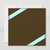 水のリボンの結婚式の保存日付S5V2 セーブザデート (裏面)