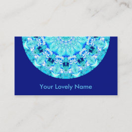水のレース、敏感で、抽象的な曼荼羅 名刺