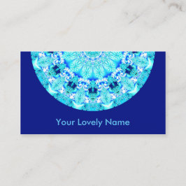 水のレース、敏感で、抽象的な曼荼羅 名刺