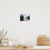 水の上で過ごした時間についての名言。 ポスター (キッチン)