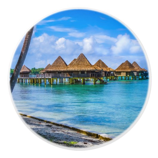 水の上に住む セラミックノブ (正面)