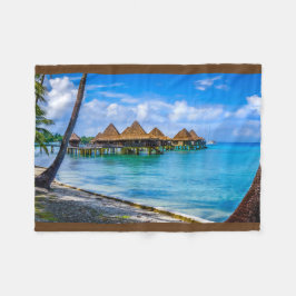 水の上に住む フリースブランケット