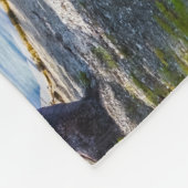 水の上に住む フリースブランケット (角)