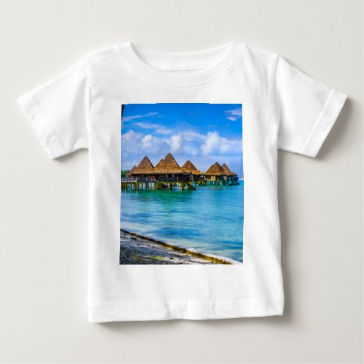 水の上に住む ベビーTシャツ (正面)