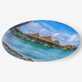 水の上に住む ペーパープレート (アングル)