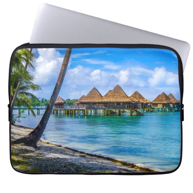 水の上に住む ラップトップスリーブ (正面)