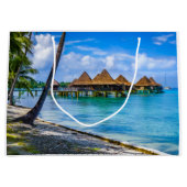 水の上に住む ラージペーパーバッグ (正面)